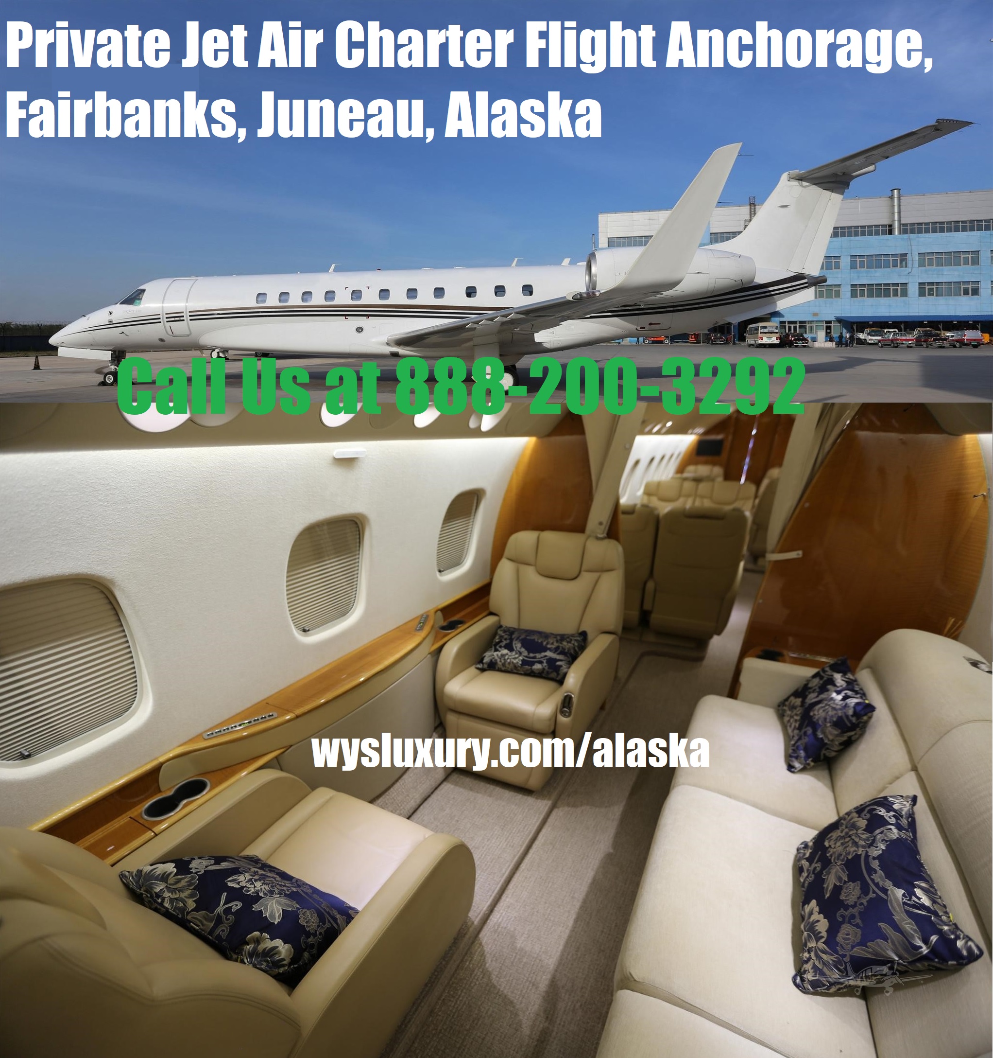 Private Jet Air Charter Flight Anchorage, Fairbanks, Juneau, AK Near Me