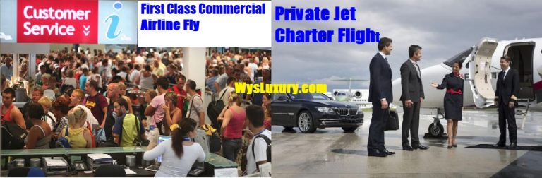 Private Jet Charter Flight Vs. First Class Commercial Airline Fly